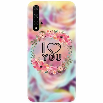 Husa silicon pentru Honor 20, I Love You Husa silicon pentru Honor 20, I Love You