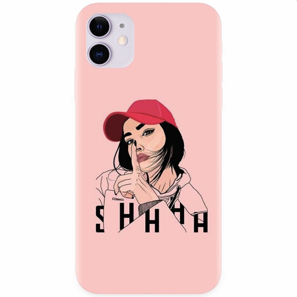 Husa silicon pentru Apple Iphone 11, Shhh