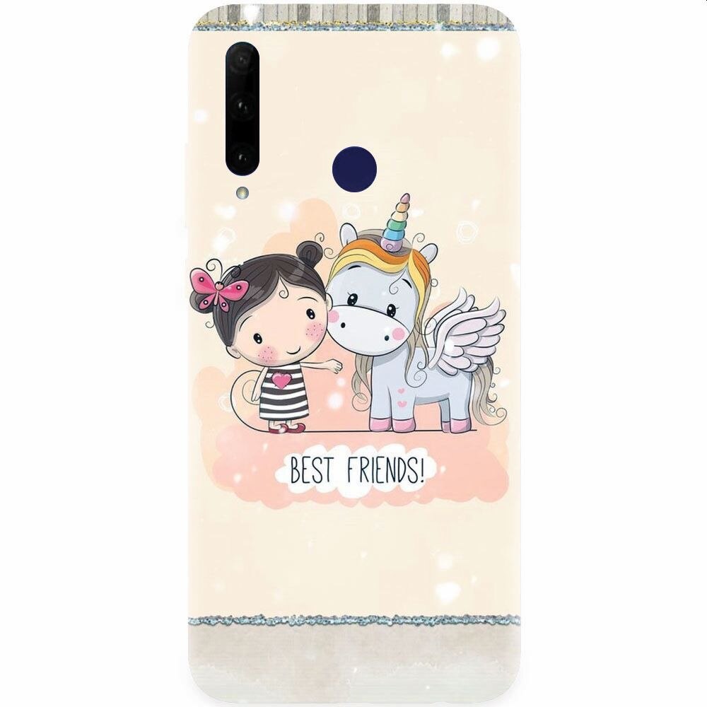 Husa silicon pentru Honor 20 Lite, Best Friends