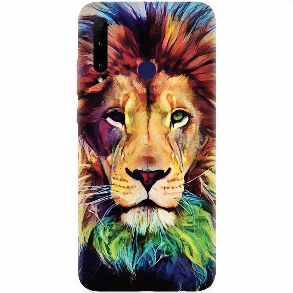 Husa silicon pentru Honor 20 Lite, Colorfull Lion