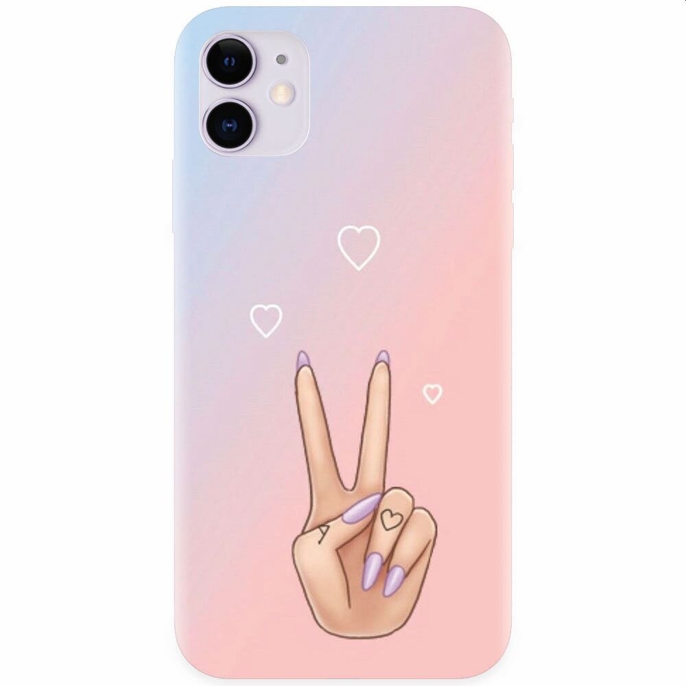 Husa silicon pentru Apple Iphone 11, Victory Love