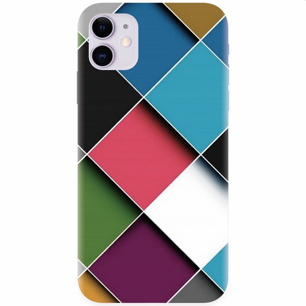 Husa silicon pentru Apple Iphone 11, Square