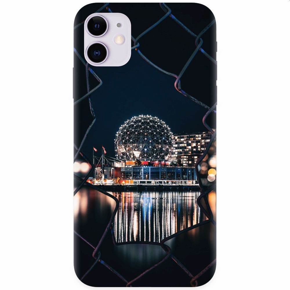 Husa silicon pentru Apple Iphone 11, Abstract Architectural Design