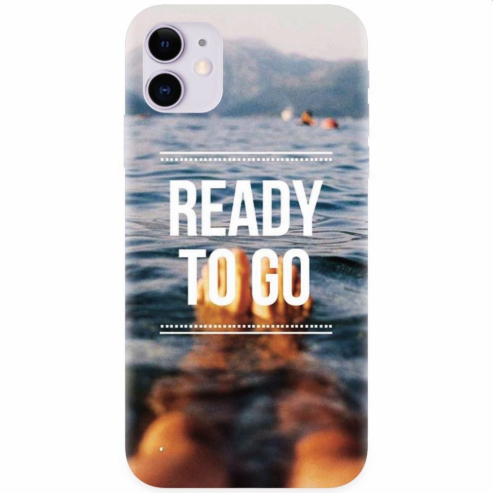 Husa silicon pentru Apple Iphone 11, Ready To Go Swimming