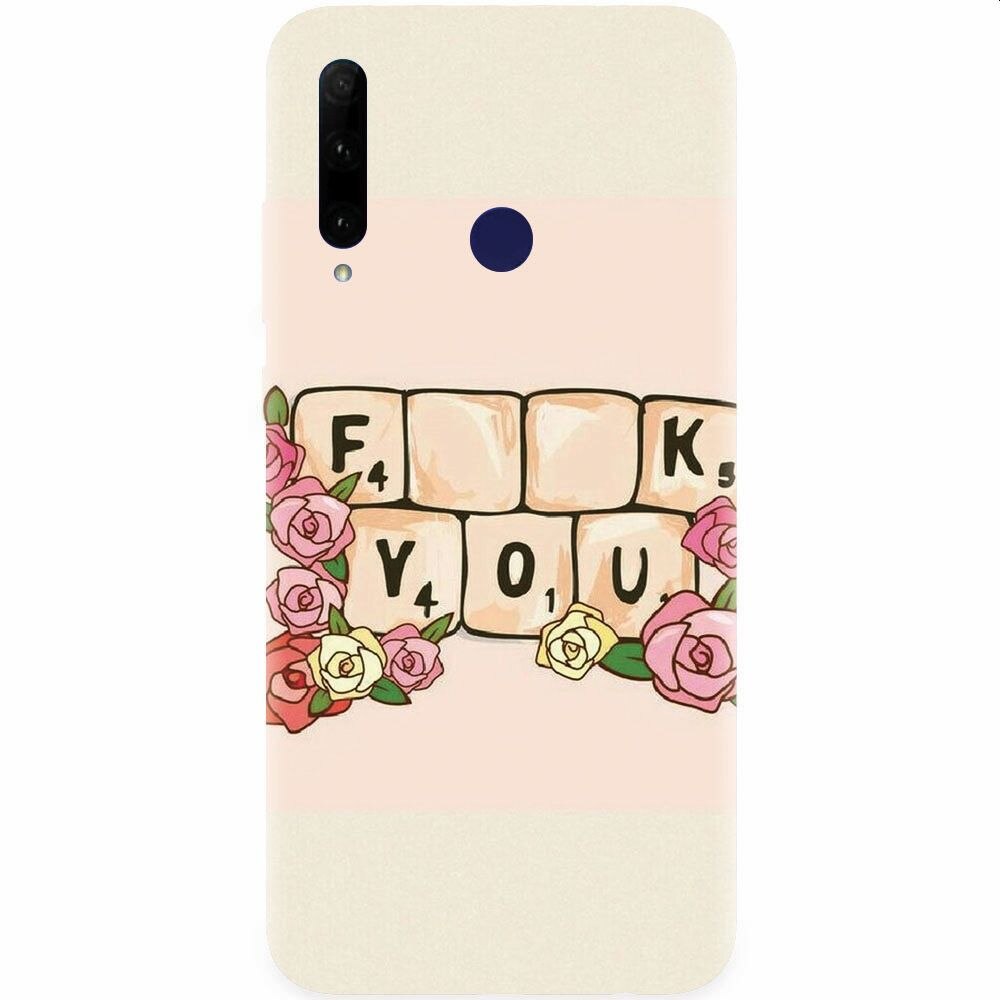 Husa silicon pentru Honor 20 Lite, Scrabble