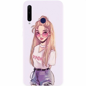 Husa silicon pentru Honor 20 Lite, Girl Look Husa silicon pentru Honor 20 Lite, Girl Look