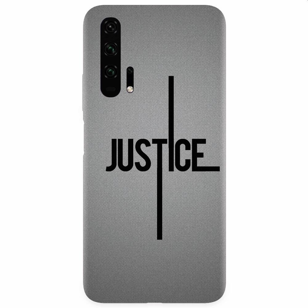 Husa silicon pentru Honor 20 Pro, Amir Justice Minimalistic Nubheebuccus Text