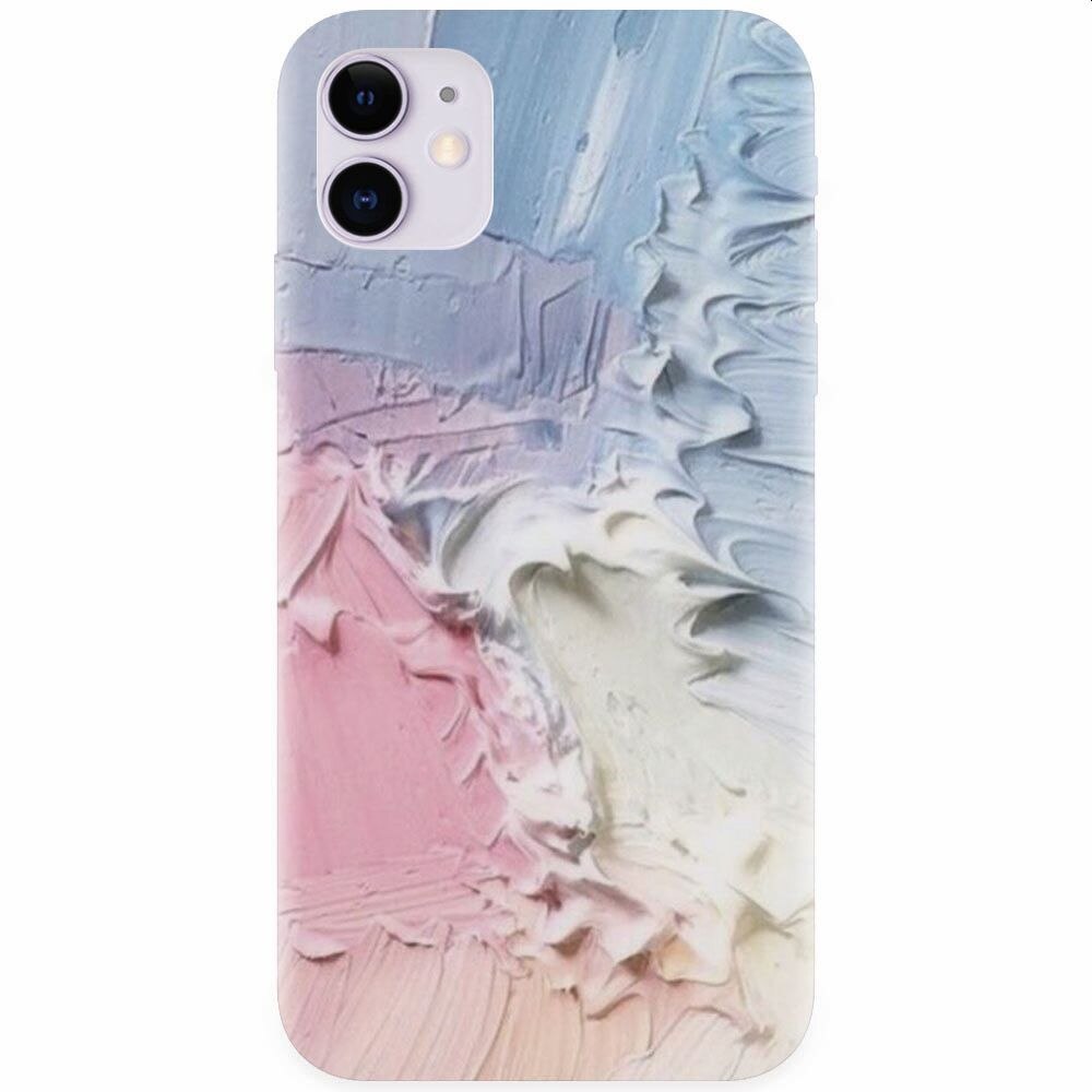Husa silicon pentru Apple Iphone 11, Paint