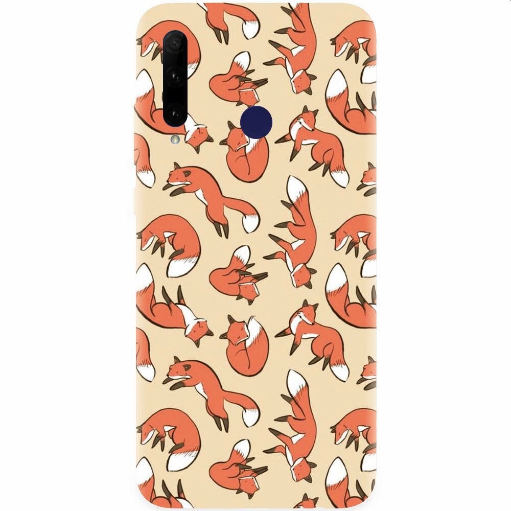 Husa silicon pentru Honor 20 Lite, Red Foxes