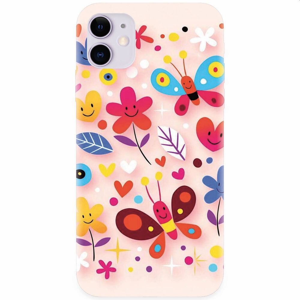 Husa silicon pentru Apple Iphone 11, Butterfly 102