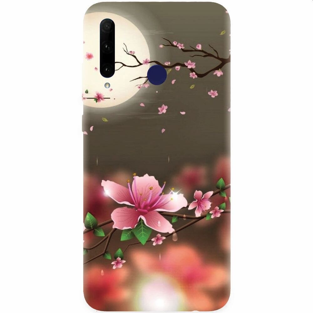 Husa silicon pentru Honor 20 Lite, Flowers 101