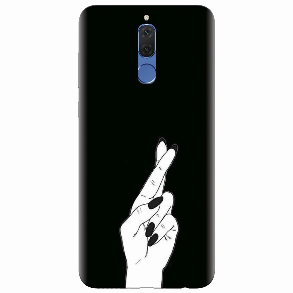 Husa silicon pentru Huawei Mate 10 Lite, Finger Cross