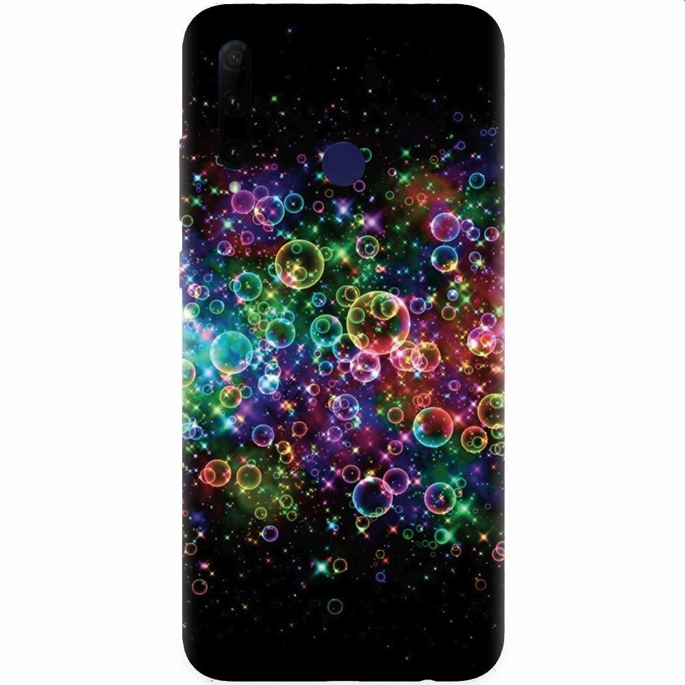 Husa silicon pentru Honor 20 Lite, Rainbow Colored Soap Bubbles