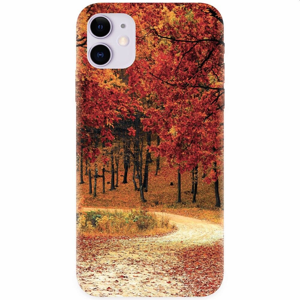 Husa silicon pentru Apple Iphone 11, Autumn