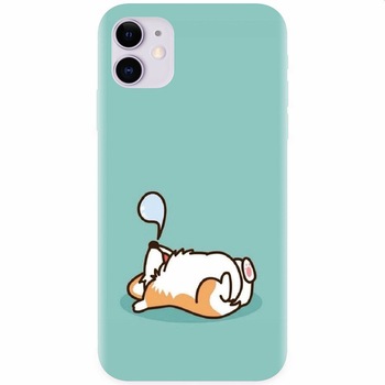 Husa silicon pentru Apple Iphone 11, Cute Corgi Husa silicon pentru Apple Iphone 11, Cute Corgi
