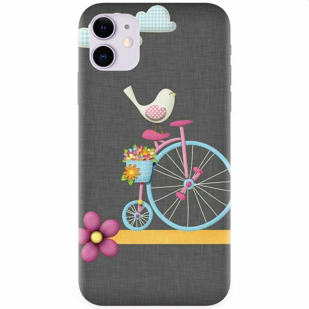 Husa silicon pentru Apple Iphone 11, Bird