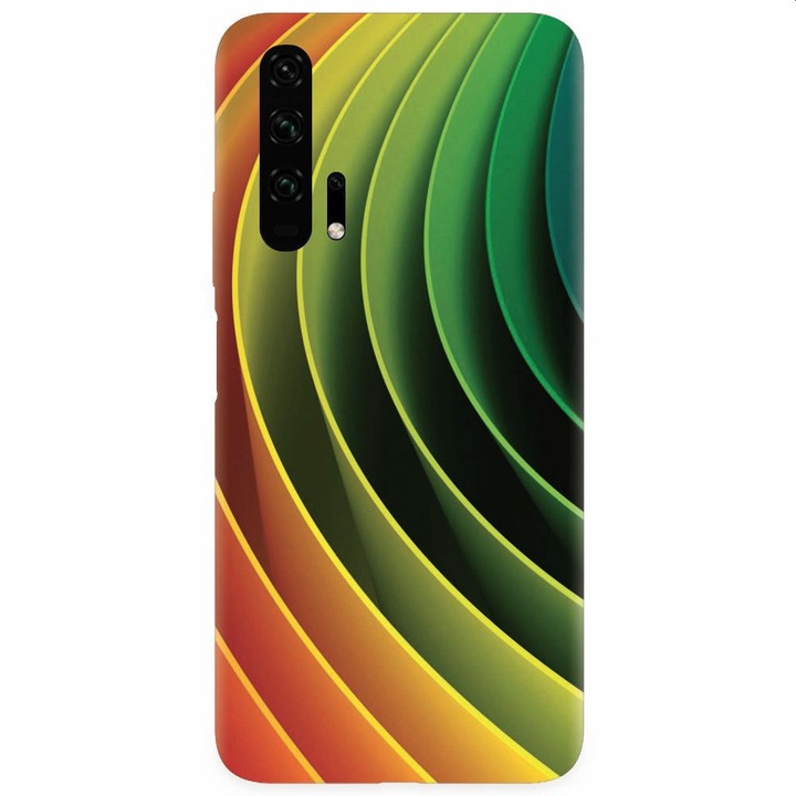 Силиконов кейс за Honor 20 Pro, 3D Multicolor Abstract Lines
