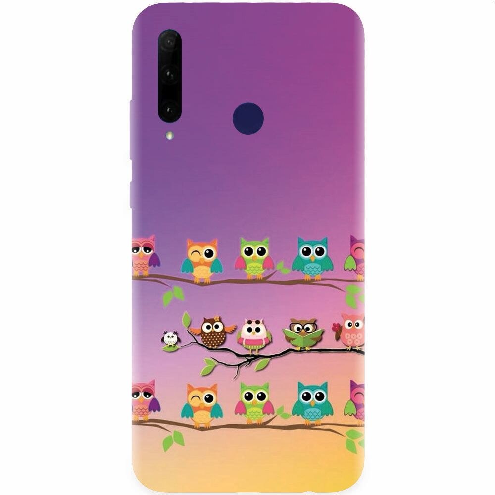Husa silicon pentru Honor 20 Lite, Owls