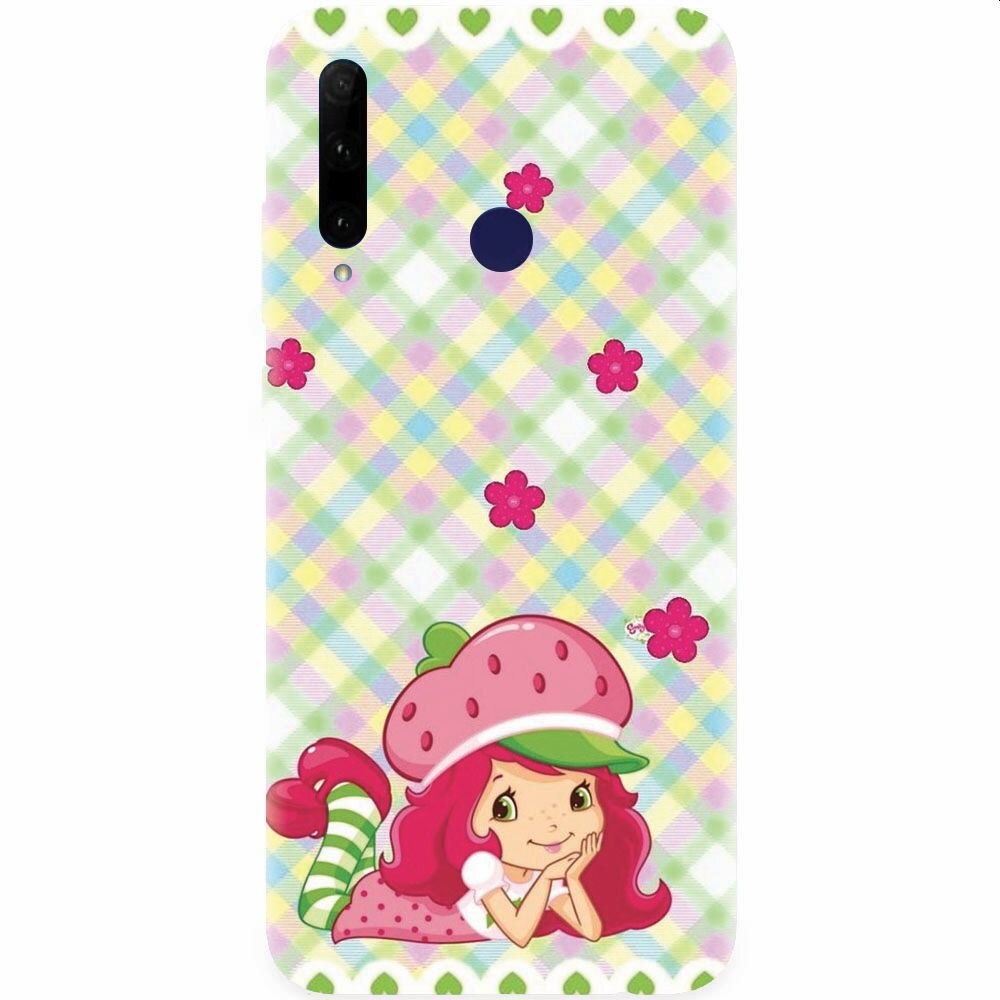 Husa silicon pentru Honor 20 Lite, Strawberry Girl