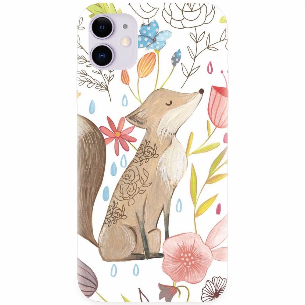 Husa silicon pentru Apple Iphone 11, Fox