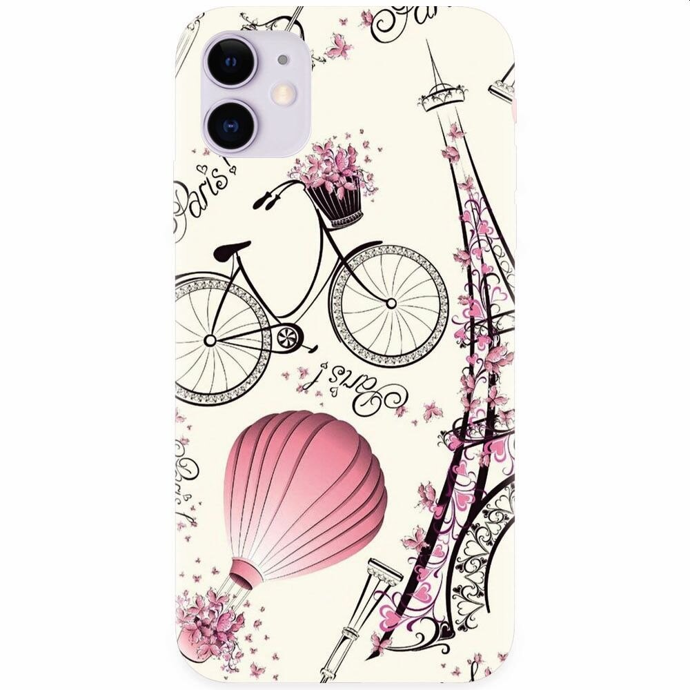 Husa silicon pentru Apple Iphone 11, Paris