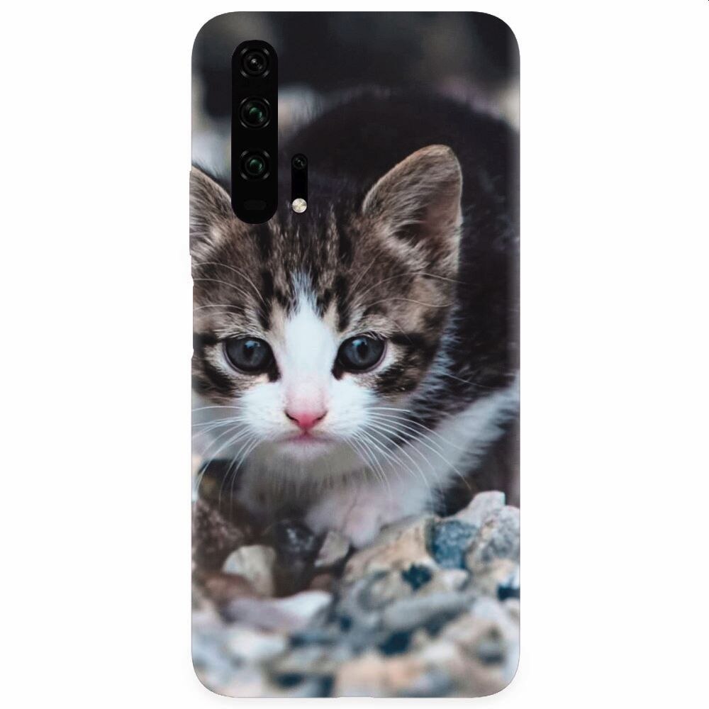 Husa silicon pentru Honor 20 Pro, Animal Cat