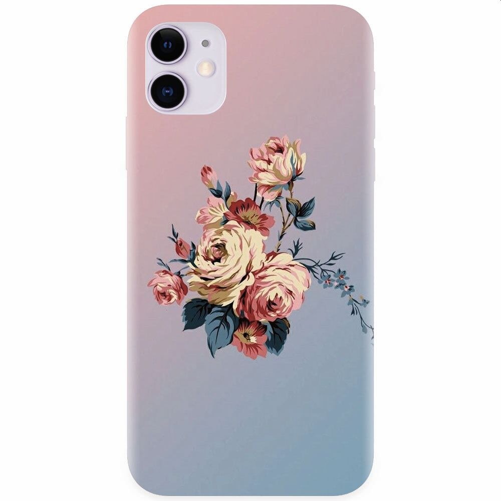 Husa silicon pentru Apple Iphone 11, Roses