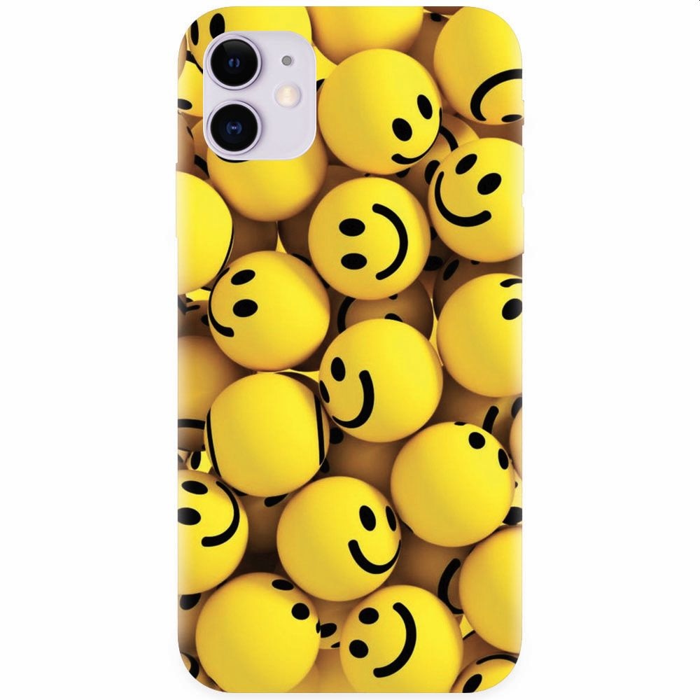 Husa silicon pentru Apple Iphone 11, Smiles 002