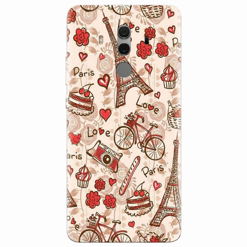 Husa silicon pentru Huawei Mate 10 Pro, Paris Love