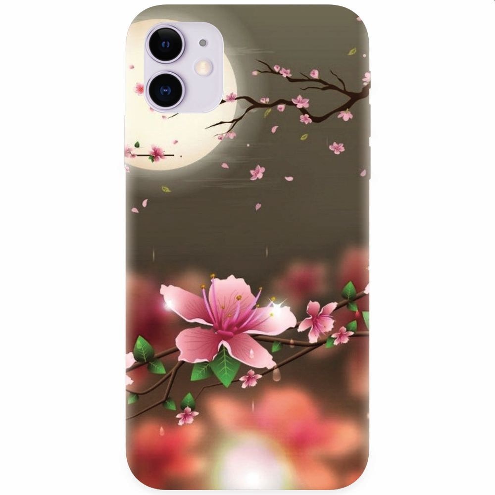 Husa silicon pentru Apple Iphone 11, Flowers 101