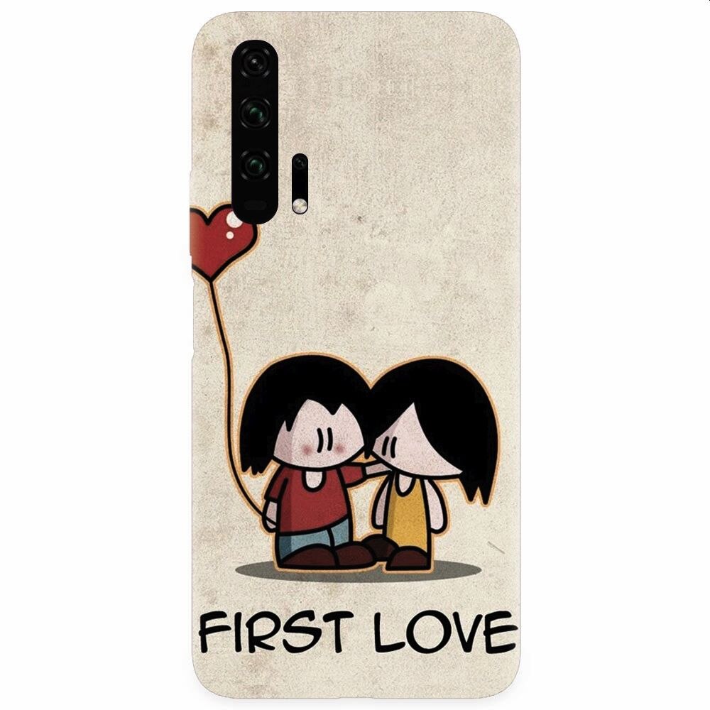 Husa silicon pentru Honor 20 Pro, First Love Great Lock Screen