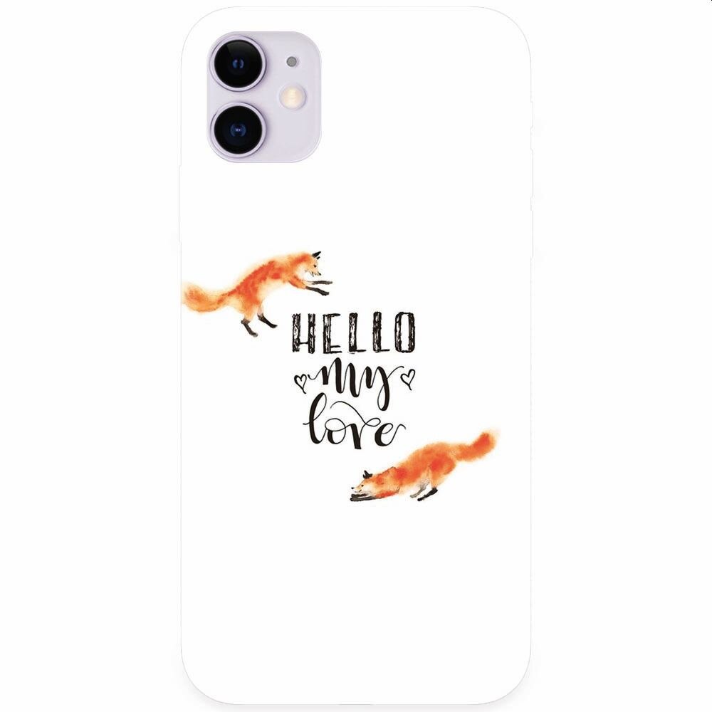 Husa silicon pentru Apple Iphone 11, Hello My Love