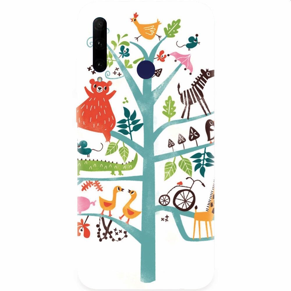 Husa silicon pentru Honor 20 Lite, Tree