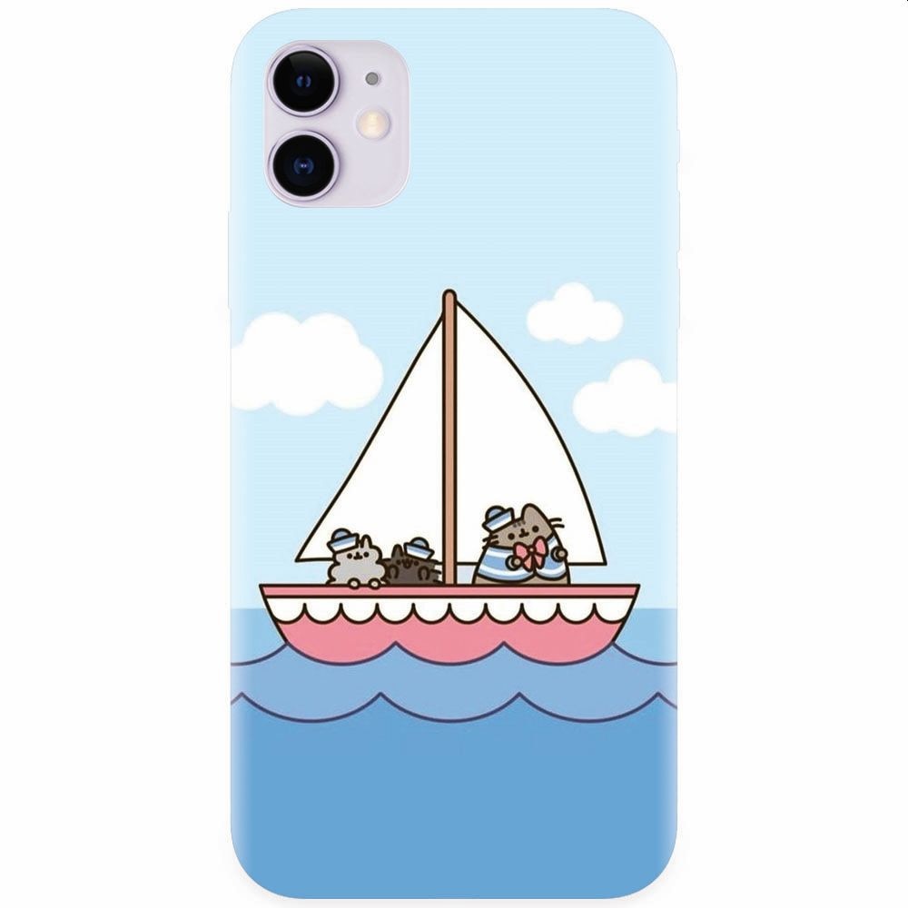 Husa silicon pentru Apple Iphone 11, Happy Sailors