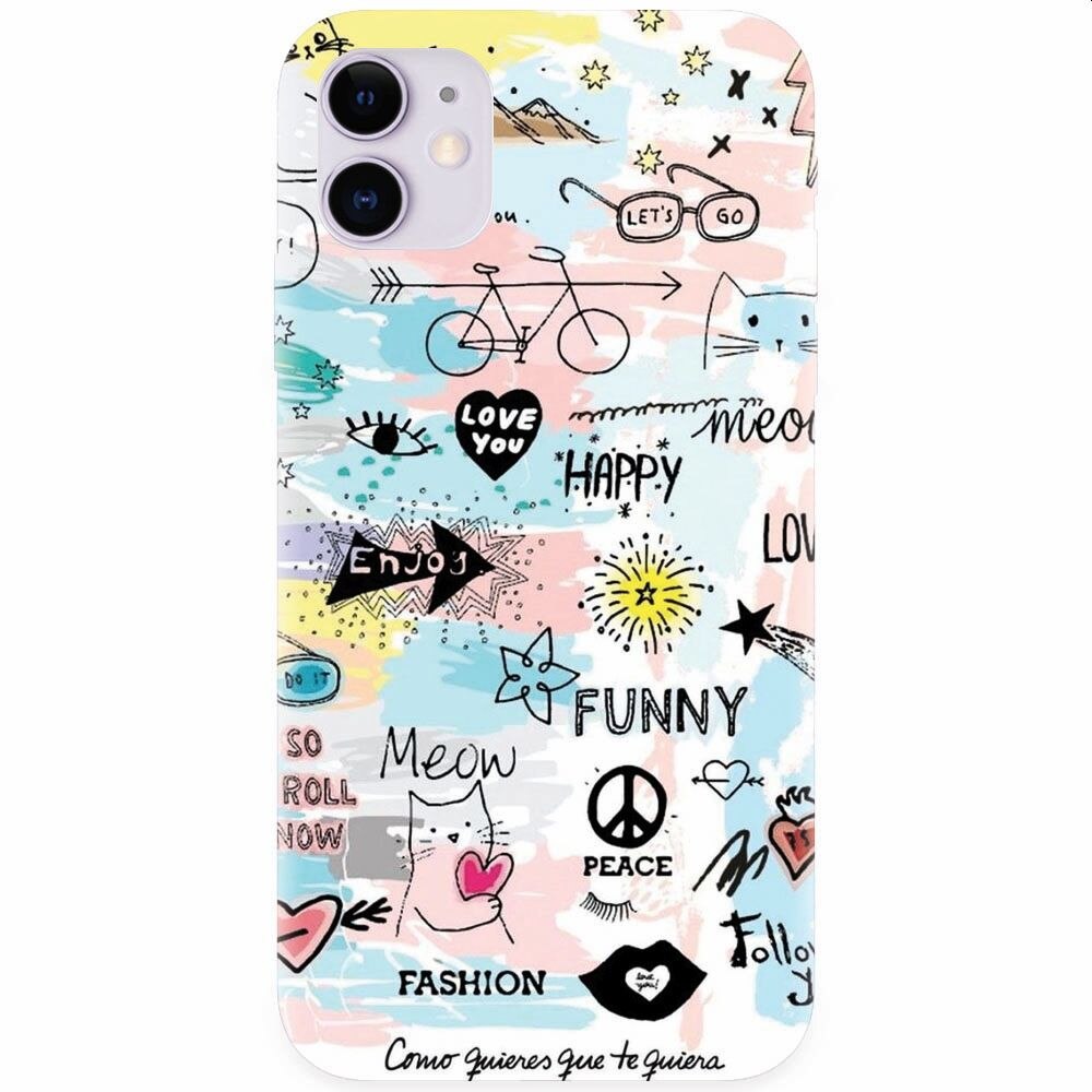 Husa silicon pentru Apple Iphone 11, Enjoy