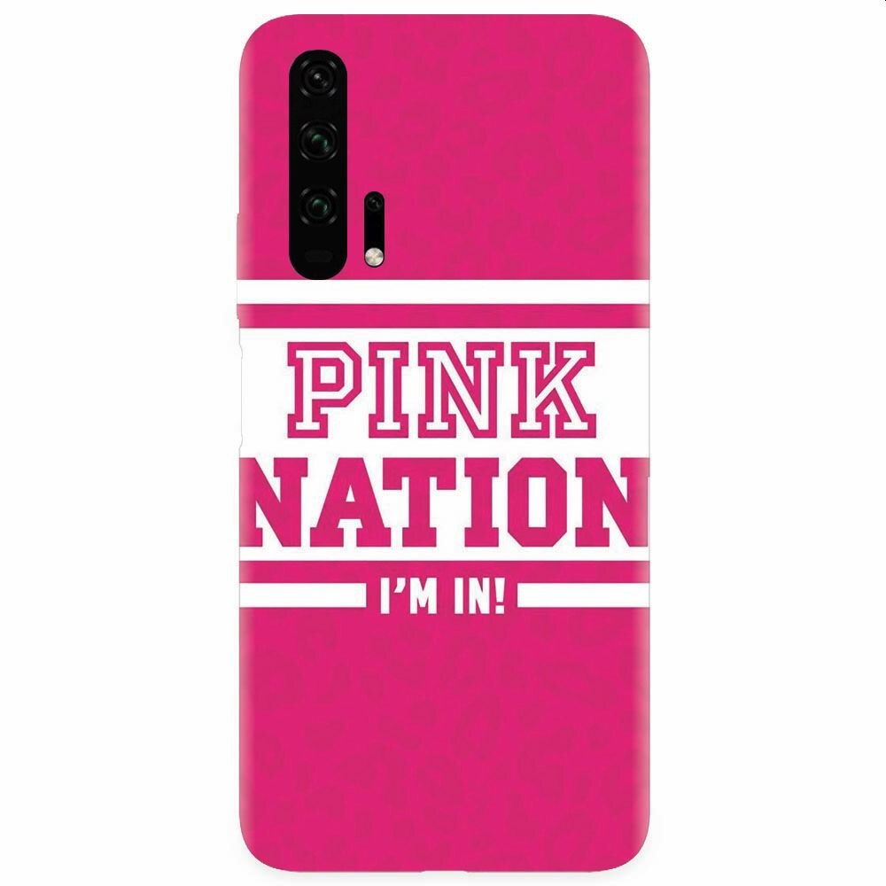 Husa silicon pentru Honor 20 Pro, Pink Nation