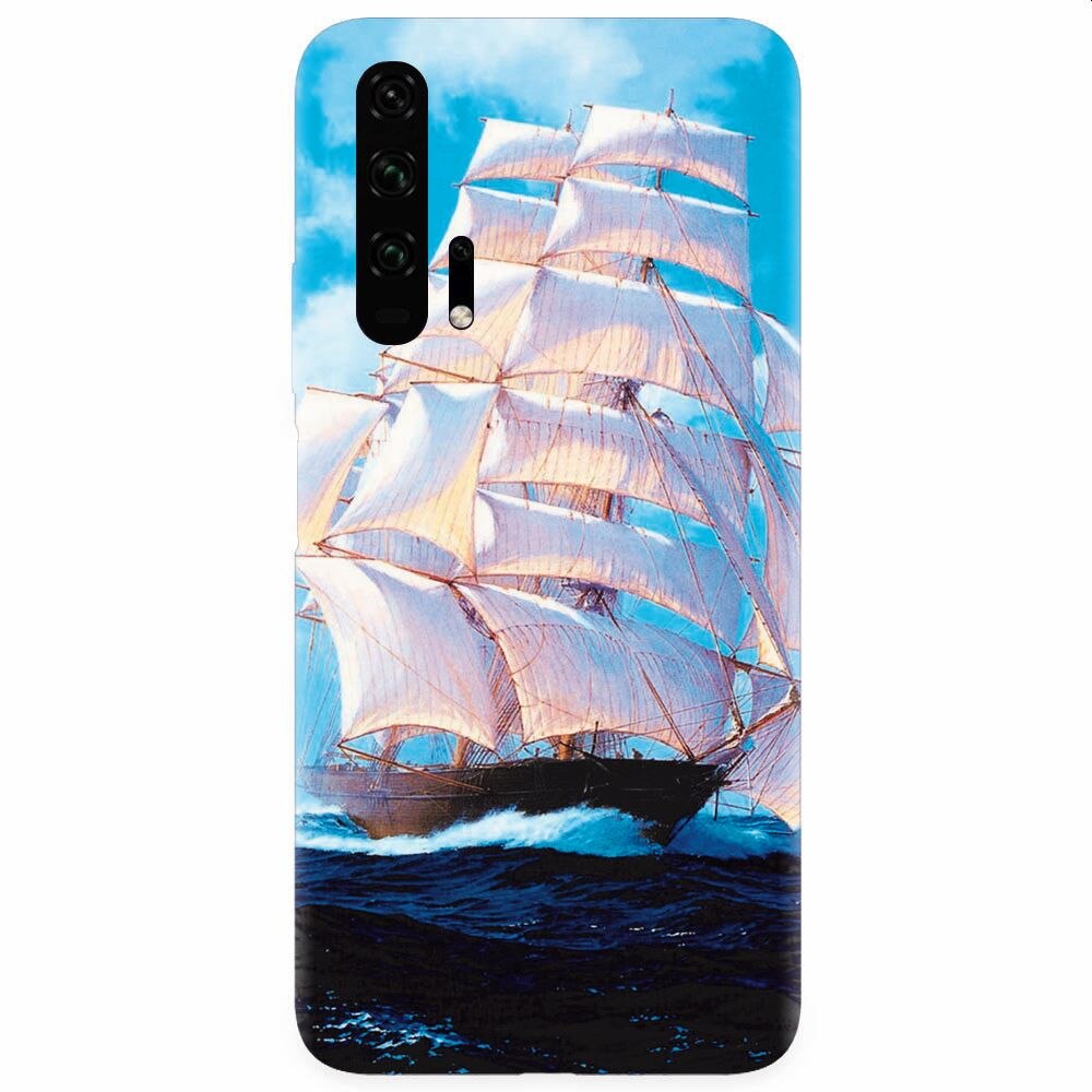 Husa silicon pentru Honor 20 Pro, Attractive Art Of Ships