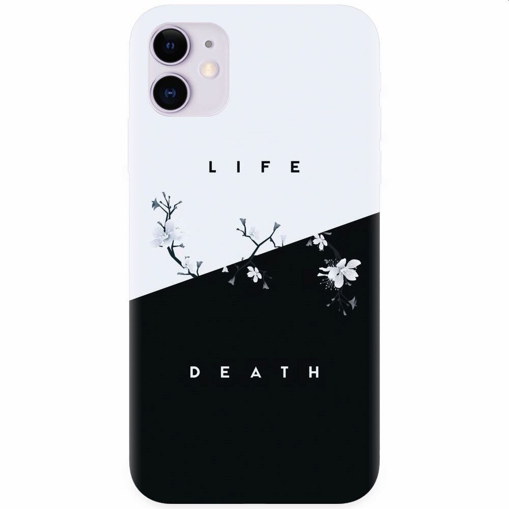 Husa silicon pentru Apple Iphone 11, Life Vs Death