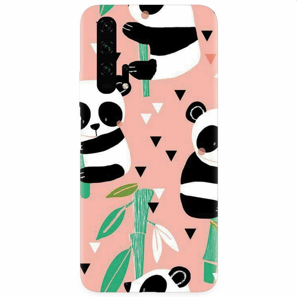 Husa silicon pentru Honor 20 Pro, Baby Panda 001