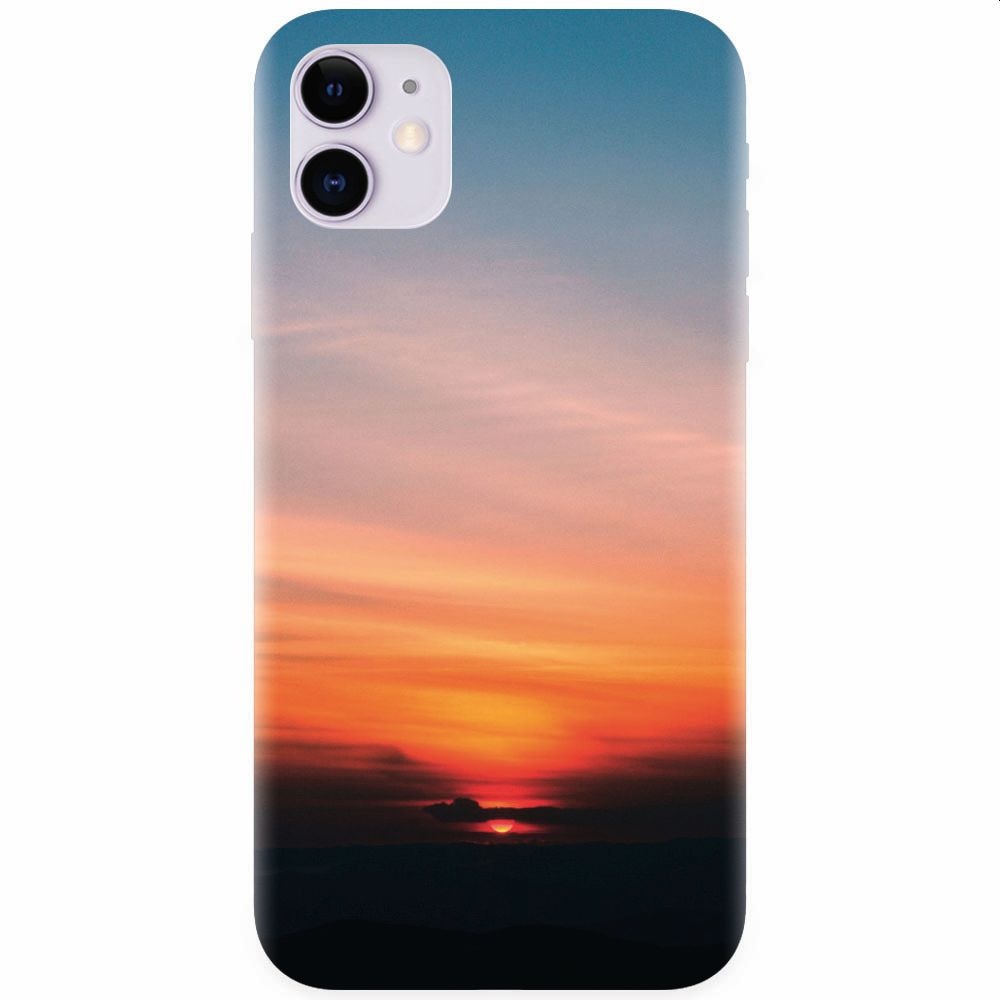 Husa silicon pentru Apple Iphone 11, Calm Clouds