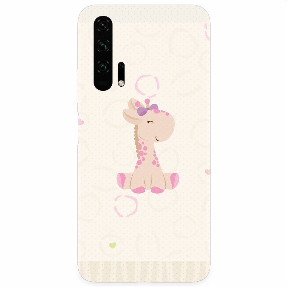 Husa silicon pentru Honor 20 Pro, Giraffe Cute