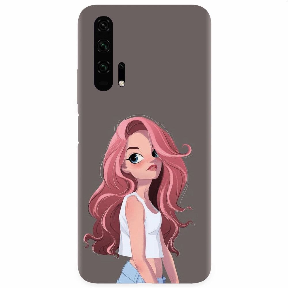 Husa silicon pentru Honor 20 Pro, Cute Girl