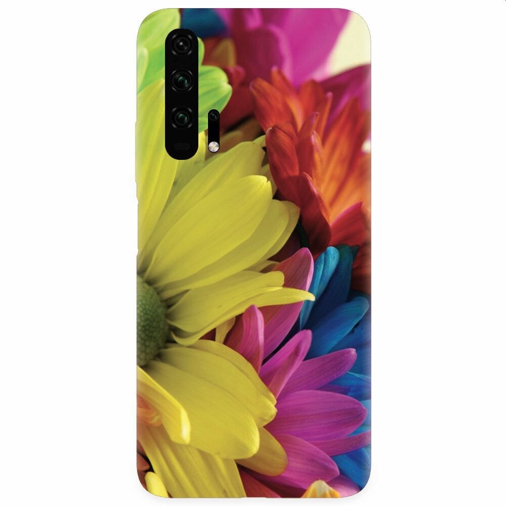 Husa silicon pentru Honor 20 Pro, Flower