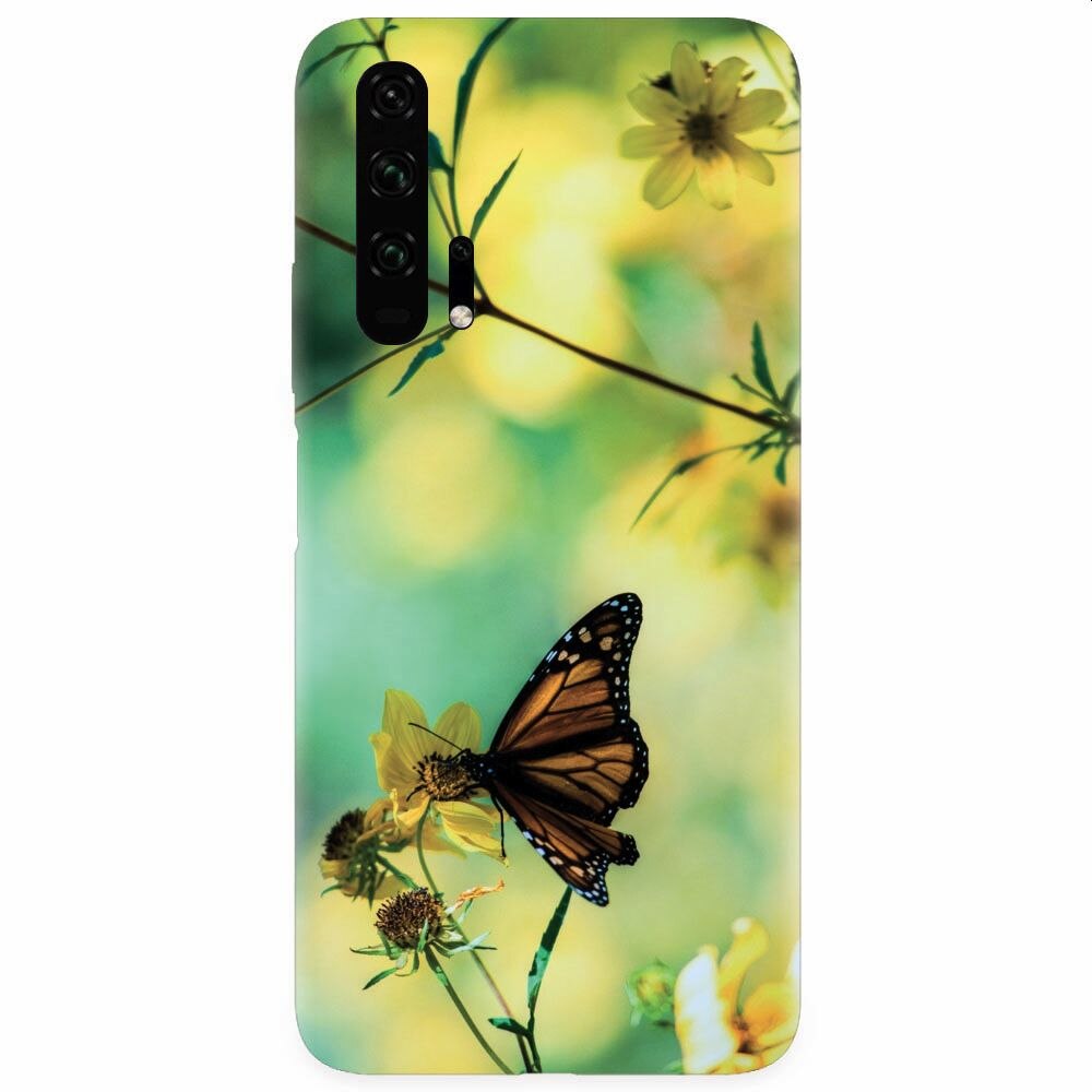 Husa silicon pentru Honor 20 Pro, Butterfly