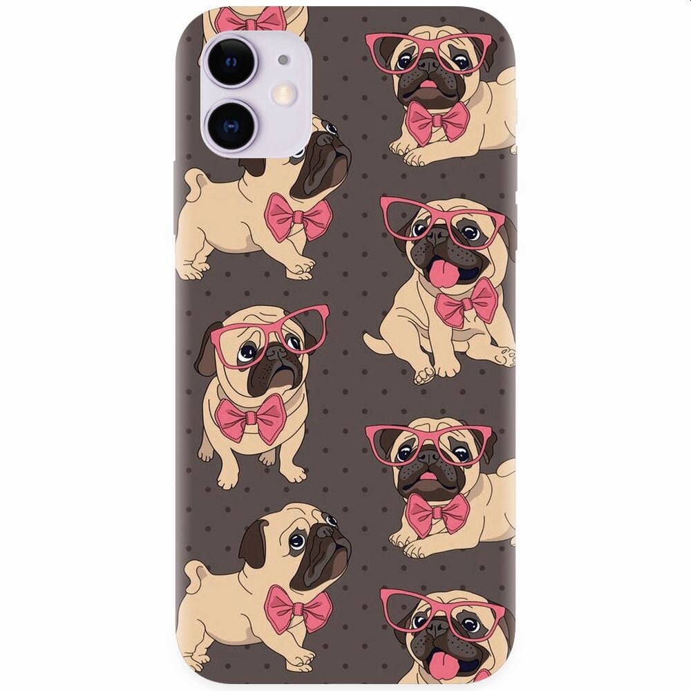 Husa silicon pentru Apple Iphone 11, Pretty Puppy
