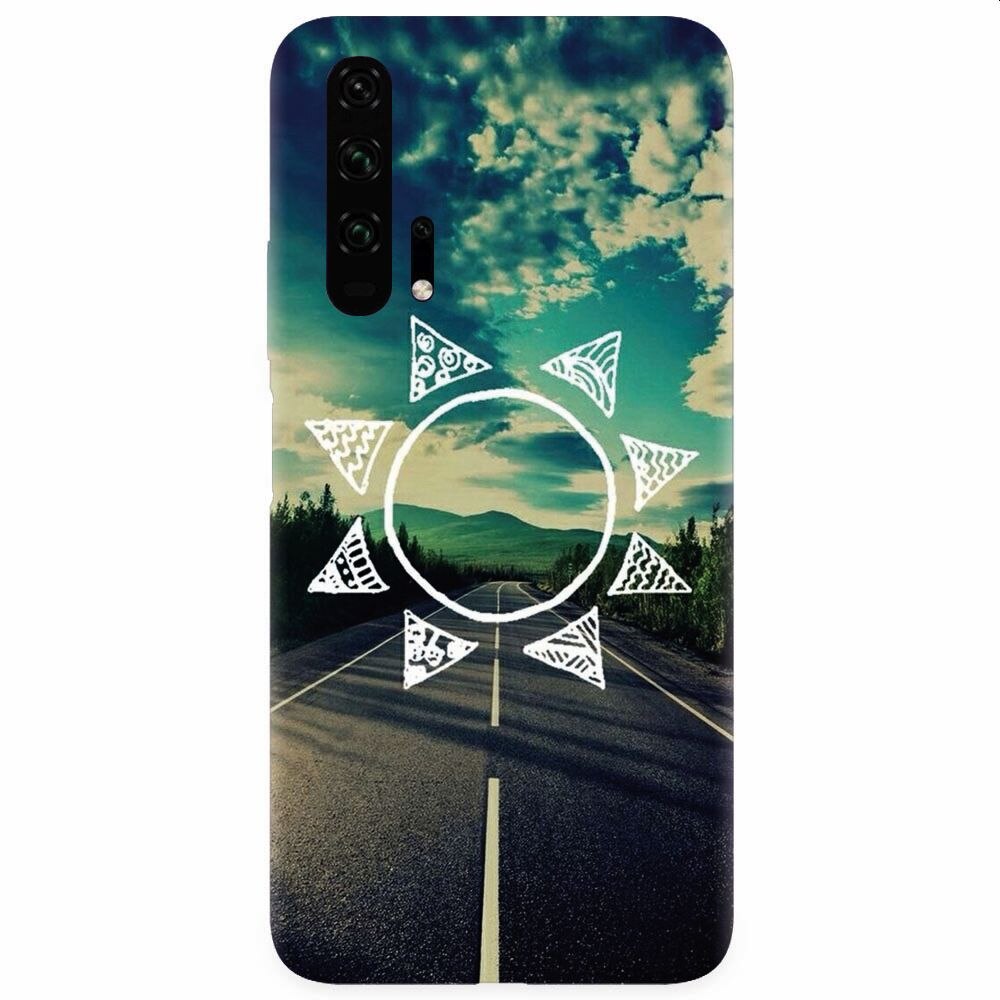 Husa silicon pentru Honor 20 Pro, Sun On The Road