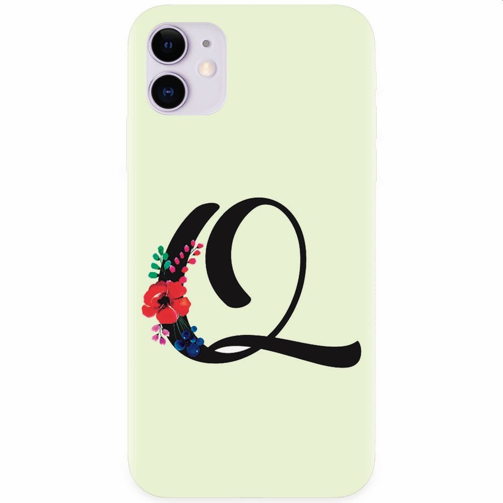 Husa silicon pentru Apple Iphone 11, Litera Q