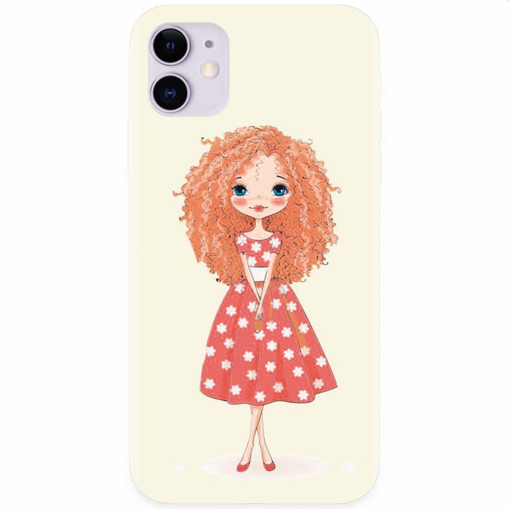 Husa silicon pentru Apple Iphone 11, Sweet Little Girl