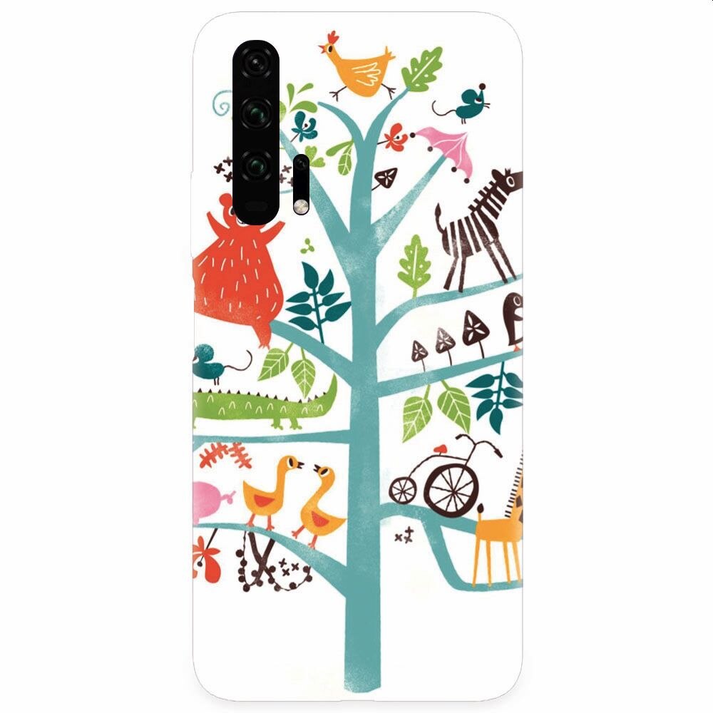 Husa silicon pentru Honor 20 Pro, Tree