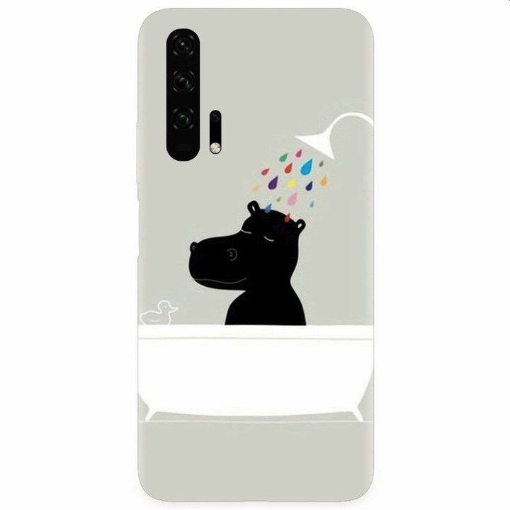 Силиконов кейс за Honor 20 Pro, Hippo Bath